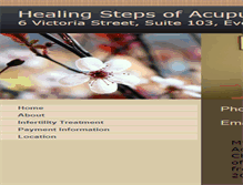 Tablet Screenshot of healingsteps.net